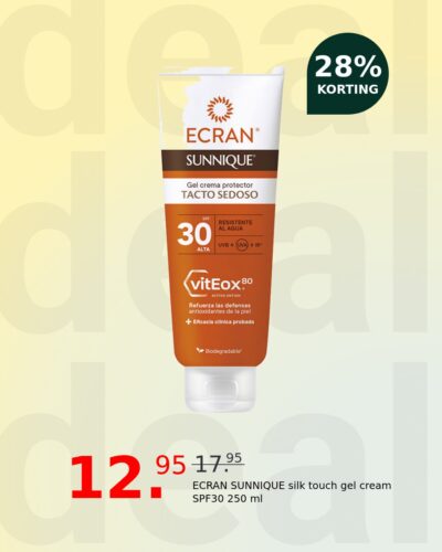 ECRAN SUNNIQUE silk touch gel cream SPF30 250 ml