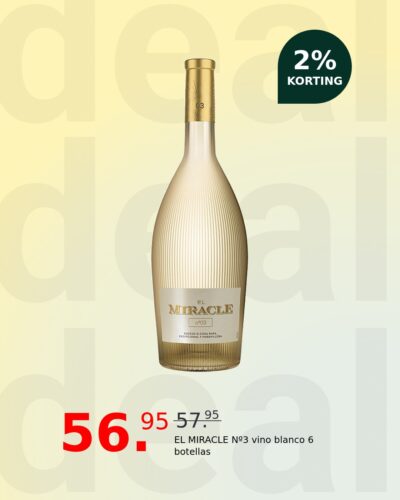EL MIRACLE Nº3 vino blanco 6 botellas