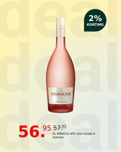 EL MIRACLE Nº5 vino rosado 6 botellas
