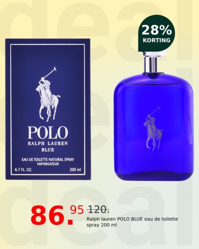 Ralph lauren POLO BLUE eau de toilette spray 200 ml