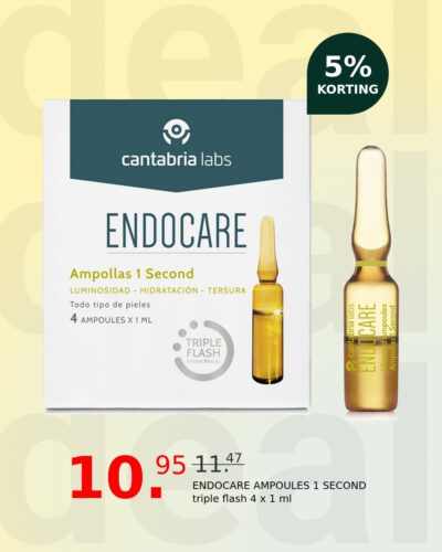 ENDOCARE AMPOULES 1 SECOND triple flash 4 x 1 ml
