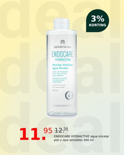 ENDOCARE HYDRACTIVE agua micelar piel y ojos sensibles 400 ml