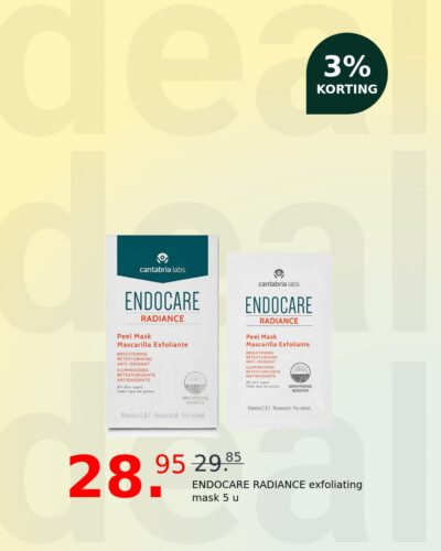 ENDOCARE RADIANCE exfoliating mask 5 u