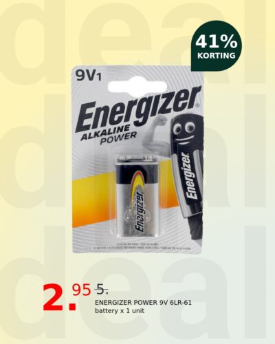 ENERGIZER POWER 9V 6LR-61 battery x 1 unit