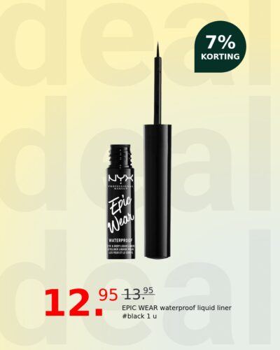 EPIC WEAR waterproof liquid liner #black 1 u