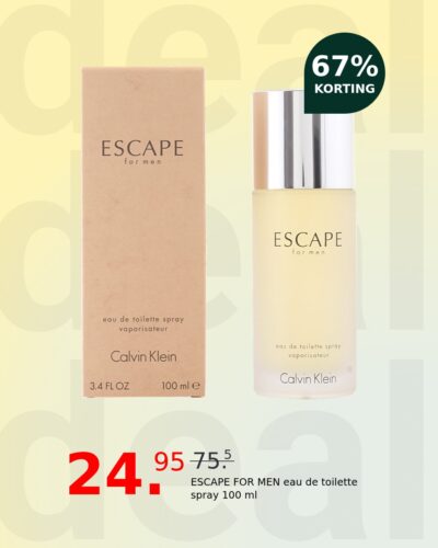 ESCAPE FOR MEN eau de toilette spray 100 ml