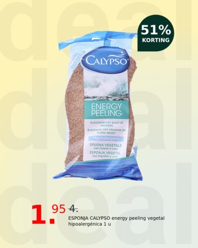 ESPONJA CALYPSO energy peeling vegetal hipoalergénica 1 u