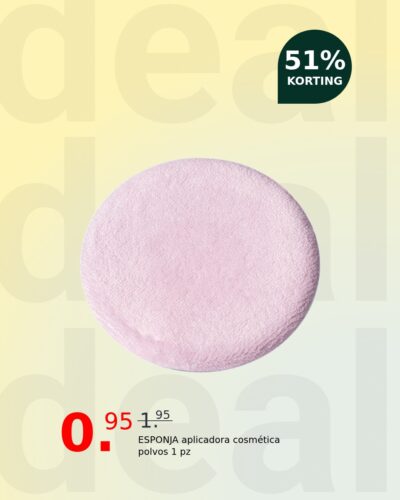 ESPONJA aplicadora cosmética polvos 1 pz