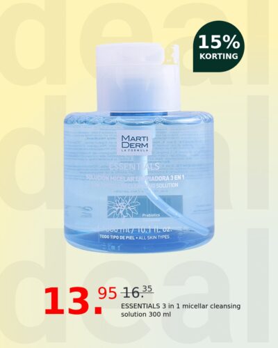 ESSENTIALS 3 in 1 micellar cleansing solution 300 ml