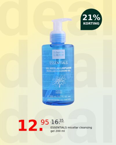ESSENTIALS micellar cleansing gel 200 ml
