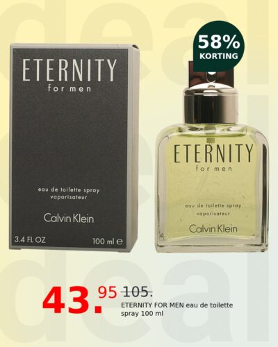 ETERNITY FOR MEN eau de toilette spray 100 ml