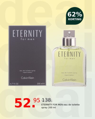 ETERNITY FOR MEN eau de toilette spray 200 ml