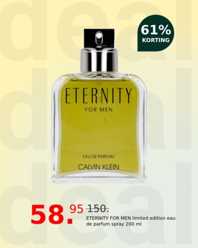 ETERNITY FOR MEN limited edition eau de parfum spray 200 ml