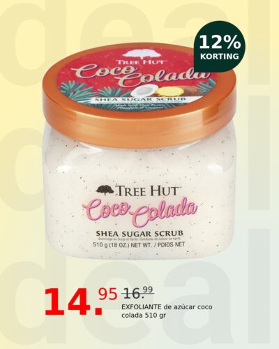 EXFOLIANTE de azúcar coco colada 510 gr