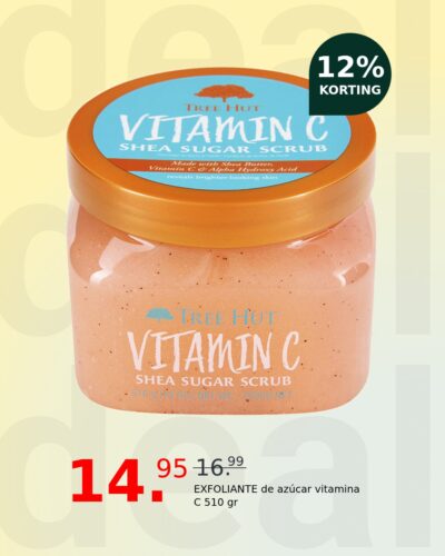 EXFOLIANTE de azúcar vitamina C 510 gr