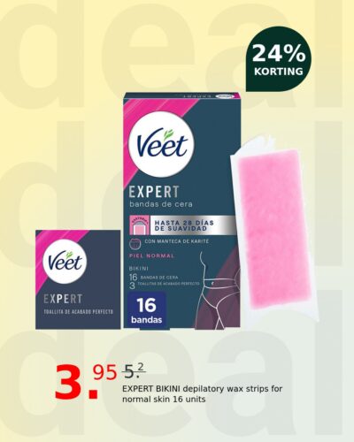 EXPERT BIKINI depilatory wax strips for normal skin 16 units