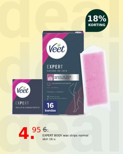 EXPERT BODY wax strips normal skin 16 u