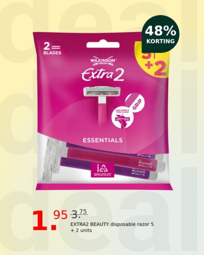 EXTRA2 BEAUTY disposable razor 5 + 2 units