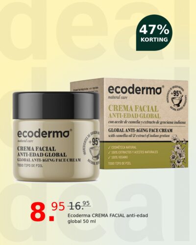 Ecoderma CREMA FACIAL anti-edad global 50 ml