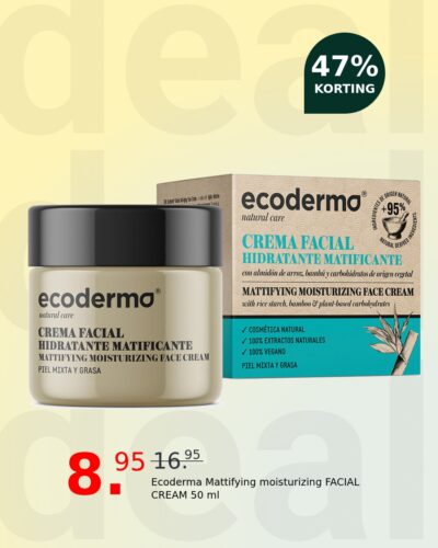 Ecoderma Mattifying moisturizing FACIAL CREAM 50 ml