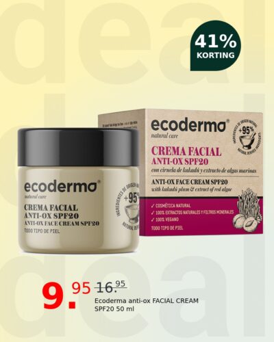 Ecoderma anti-ox FACIAL CREAM SPF20 50 ml