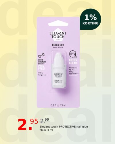 Elegant touch PROTECTIVE nail glue clear 3 ml