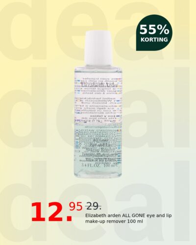 Elizabeth arden ALL GONE eye and lip make-up remover 100 ml