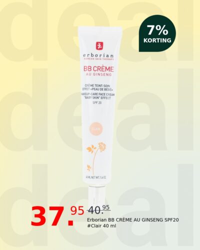 Erborian BB CRÈME AU GINSENG SPF20 #Clair 40 ml