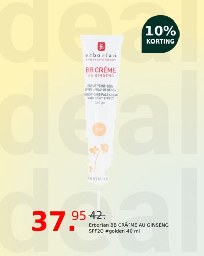 Erborian BB CRÈME AU GINSENG SPF20 #golden 40 ml