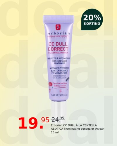 Erborian CC DULL À LA CENTELLA ASIATICA illuminating concealer #clear 15 ml