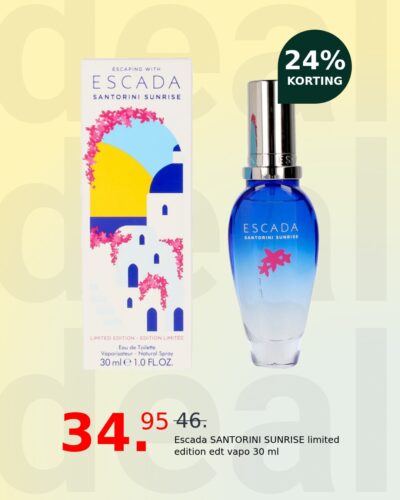 Escada SANTORINI SUNRISE limited edition edt vapo 30 ml