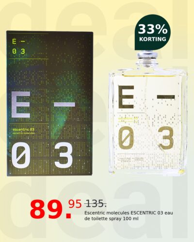 Escentric molecules ESCENTRIC 03 eau de toilette spray 100 ml