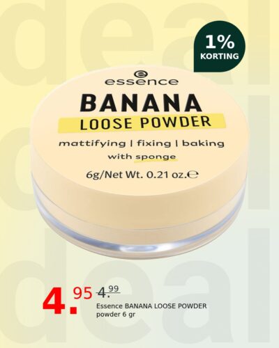 Essence BANANA LOOSE POWDER powder 6 gr