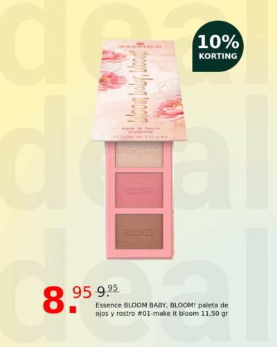 Essence BLOOM BABY, BLOOM! paleta de ojos y rostro #01-make it bloom 11,50 gr