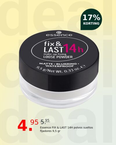 Essence FIX & LAST 14H polvos sueltos fijadores 9,5 gr