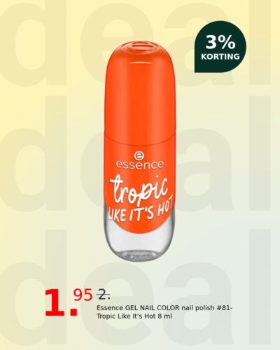 Essence GEL NAIL COLOR nail polish #81-Tropic Like It's Hot 8 ml