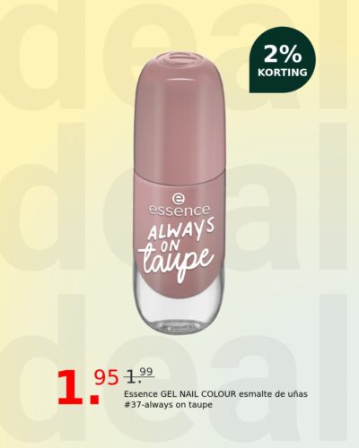 Essence GEL NAIL COLOUR esmalte de uñas #37-always on taupe