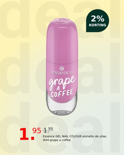Essence GEL NAIL COLOUR esmalte de uñas #44-grape a coffee