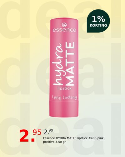 Essence HYDRA MATTE lipstick #408-pink positive 3.50 gr