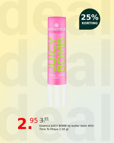 Essence JUICY BOMB lip butter balm #03-Time To Pitaya 2.50 gr