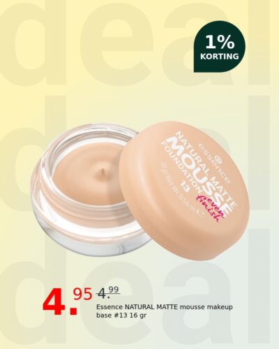 Essence NATURAL MATTE mousse makeup base #13 16 gr
