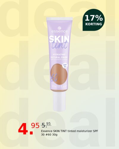 Essence SKIN TINT tinted moisturizer SPF 30 #60 30g