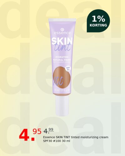 Essence SKIN TINT tinted moisturizing cream SPF30 #100 30 ml