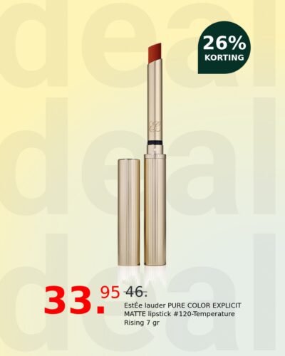 EstÉe lauder PURE COLOR EXPLICIT MATTE lipstick #120-Temperature Rising 7 gr