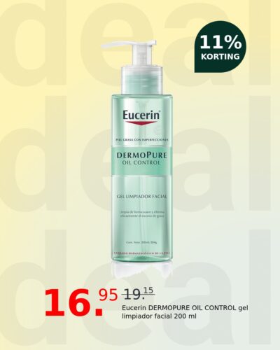 Eucerin DERMOPURE OIL CONTROL gel limpiador facial 200 ml