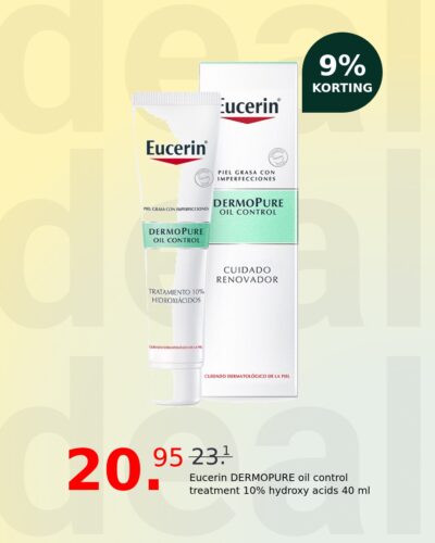 Eucerin DERMOPURE oil control treatment 10% hydroxy acids 40 ml