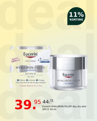 Eucerin HYALURON FILLER day dry skin SPF15 50 ml