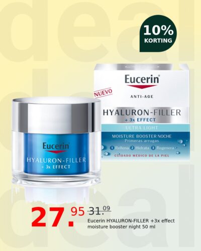 Eucerin HYALURON-FILLER +3x effect moisture booster night 50 ml