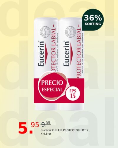 Eucerin PH5 LIP PROTECTOR LOT 2 x 4.8 gr