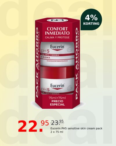 Eucerin PH5 sensitive skin cream pack 2 x 75 ml